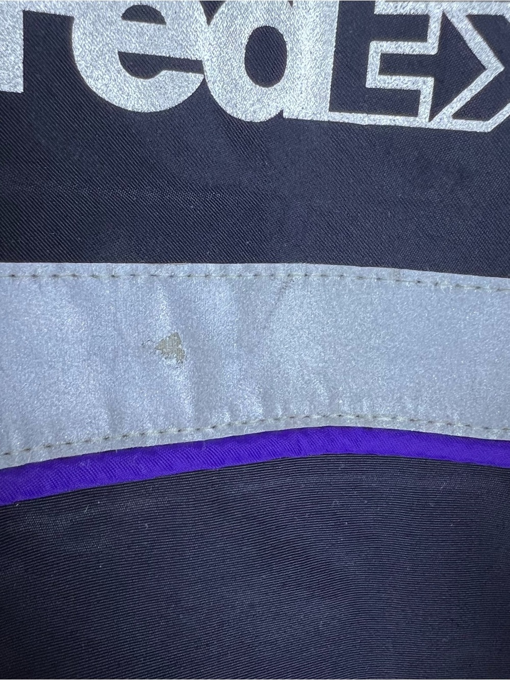 FedEx Stan Herman VF Imagewear Reflective Rain Coat Windbreaker Hooded Zip Sz L - Picture 8 of 11